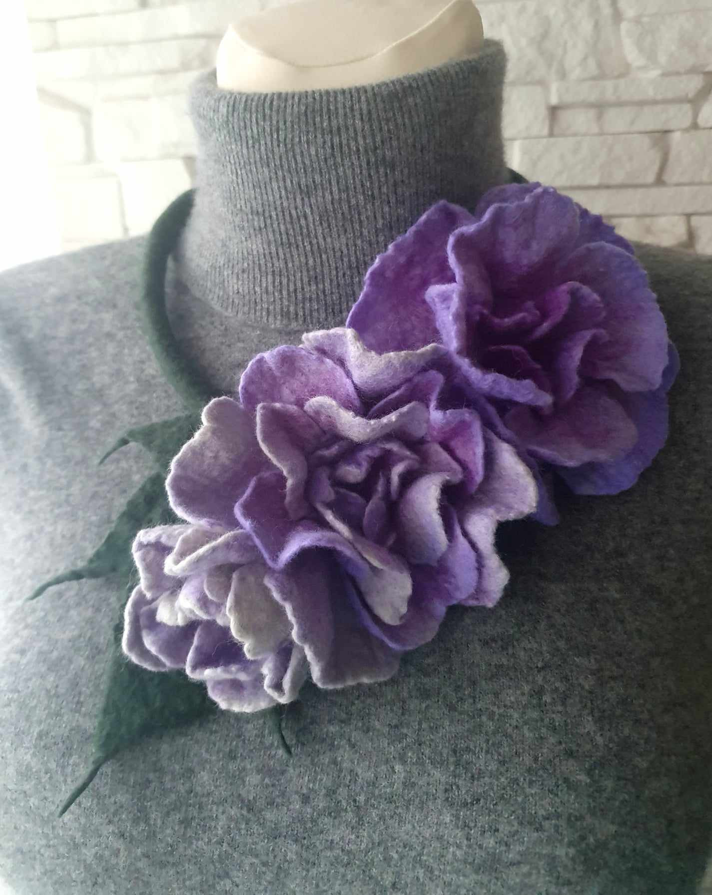 Naszyjnik w odcieniach fioletu